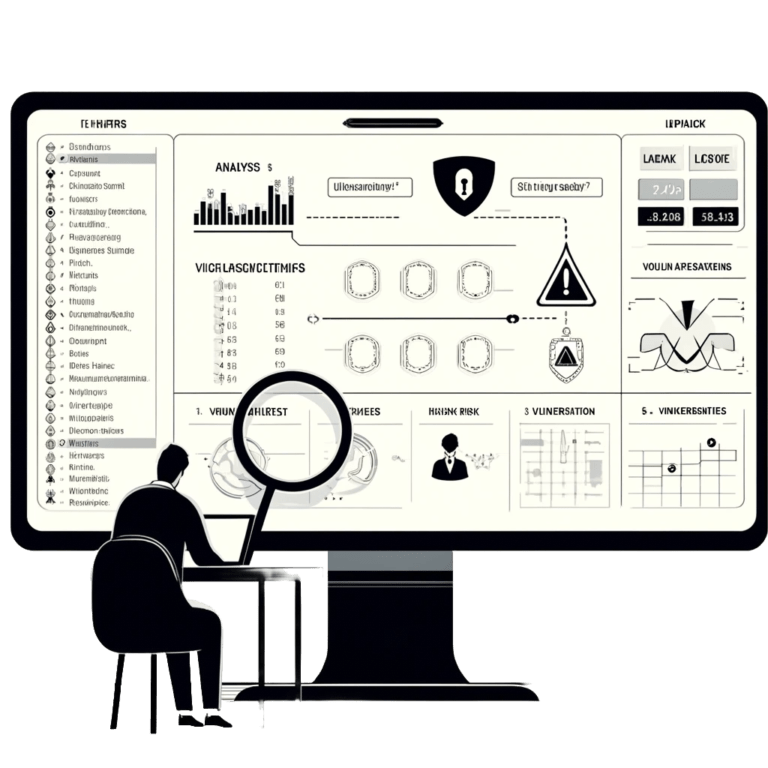 vulnerability assessment - computer screen